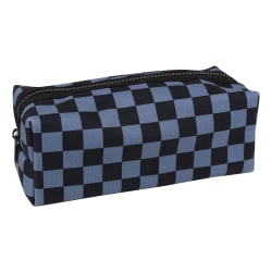 Office Depot® Brand Pencil Pouch, 3-1/4" x 8-1/4", Checkerboard, Total Quantity 1