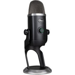 Blue Yeti X Wired Condenser Microphone - Stereo - 20 Hz to 20 kHz - Cardioid, Bi-directional, Omni-directional - Stand Mountable, Desktop - USB