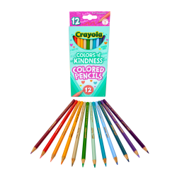 Crayola® Colors of Kindness Colored Pencils, Assorted Lead Colors, Pack Of 12 Pencils