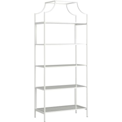 Sauder® International Lux 71"H 5-Shelf Bookcase, White