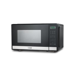 Commercial Chef 0.9 Cu. Ft. Countertop Microwave, Silver/Black