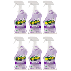 OdoBan® Odor Eliminator Disinfectant Spray, Lavender Scent, 32 Oz Bottle, Case Of 6