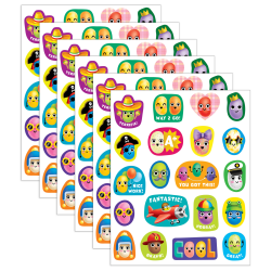 Teacher Created Resources Smelly Stickers, Jelly Bean, 120 Per Pack, Set Of 6 Packs