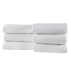 1888 Mills Naked California King Duvet Covers, 100" x 98", White, Case of 6