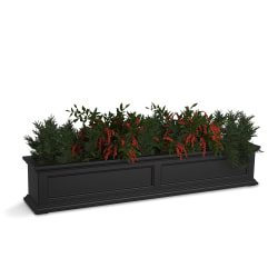 Mayne Fairfield Window Box Planter, 5', Black