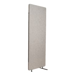 Luxor RECLAIM Acoustic Privacy Expansion Panel, 66"H x 24"W, Misty Gray