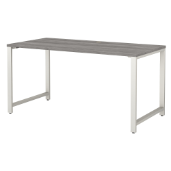 Bush Business Furniture 400 Series 60"W x 30"D Table Desk, Platinum Gray, Standard Delivery