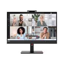 Lenovo ThinkVision T27hv-30 27" Class Webcam WQHD LCD Monitor - 16:9 - Raven Black - 27" Viewable - I - 63D6UAR3US