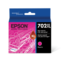 Epson® 702XL DuraBrite® Ultra High-Yield Magenta Ink Cartridge, T702XL320-S