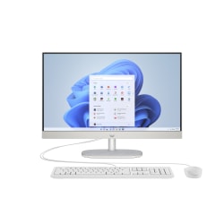 HP 24-cr0036 All-in-One Desktop PC, 23.8" Touch Screen, AMD Ryzen 5, 8GB Memory, 256GB Solid State Drive, Windows® 11 Home