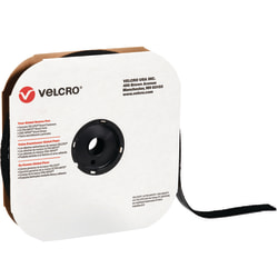 VELCRO® Brand Tape, Hook Strips, 1.5" x 900", Black