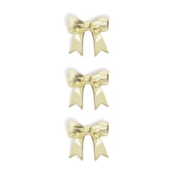 U Brands® Ribbon Locker Magnets, 1-1/16"H x 2"W x 7/16"D, Gold, Set Of 3 Magnets