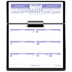 2025 AT-A-GLANCE® Flip-A-Week Desk Calendar And Base, 5-1/2" x 7", Traditional, January To December 2025, SW700X00