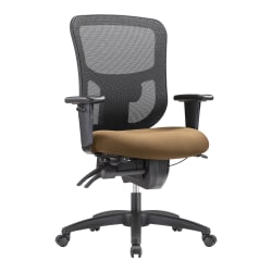WorkPro® 9500XL Series Big & Tall Ergonomic Mesh/Premium Fabric Mid-Back Chair, Black/Beige, BIFMA Compliant