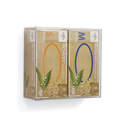 Medline PETG Plastic Glove Dispensers, Double, Clear, Case Of 6