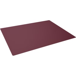 DURABLE Contoured Edge Desk Mat - Office - 19.69" Length x 25.59" Width - Rectangular - Polypropylene, Plastic - Red - 5 / Pack