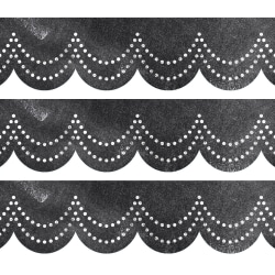 Creative Teaching Press EZ Borders, Chalk It Up! Dotted Scallops, 24 Borders Per Pack, Set Of 3 Packs
