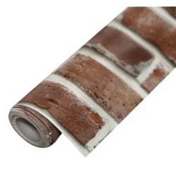 Teacher Created Resources Peel And Stick Decorative Paper Roll, 17-1/2" x 10 ft, Red Brick