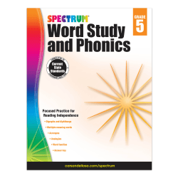 Carson-Dellosa Spectrum Word Study And Phonics Workbook, Grade 5