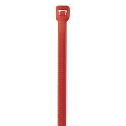 Partners Brand Color Cable Ties, 5.5", Fluorescent Red, Case Of 1,000