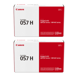 Canon® 57 Black High Yield Toner Cartridges, Pack Of 2, 3010C001