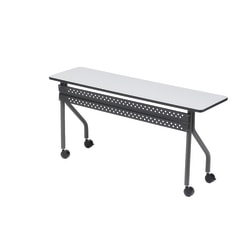 Iceberg OfficeWorks 60"W Mobile Training Table, Rectangle, Gray