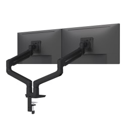 Fellowes SENA™ 2 Dual Monitor Arm With Finger Touch Adjustment, Black, SENA2BLK