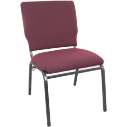 Flash Furniture Advantage Multipurpose Church Chair, Maroon/Silver Vein