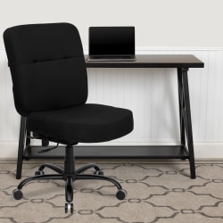 Flash Furniture HERCULES Series Ergonomic Big & Tall High-Back Executive Office Chair, Black Fabric