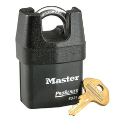 Master Lock Pro Series Boron Alloy High Security Key Padlock, 7/8" x 3/4"