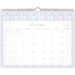 Leah Bisch™ for Mead Cambridge® 2027 Monthly Wall Calendar, Herringbone, Medium, 15" x 12"