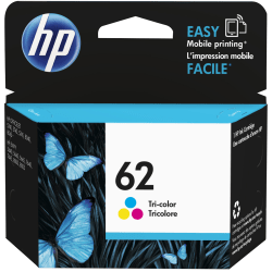 HP 62 Tri-Color Ink Cartridge, C2P06AN