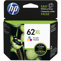 HP 62XL Tri-Color High-Yield Ink Cartridge, C2P07AN