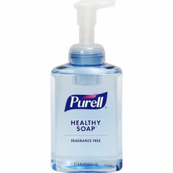 PURELL® HEALTHY SOAP Gentle & Free Foam, 17.4 oz., Pump Dispenser, Dirt Remover, Kill Germs, Hand, Skin, Moisturizing, Clear, 501604