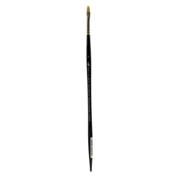 Winsor & Newton Artists' Oil Paint Brush, Size 3, Bright Bristle, Hog Hair, Black