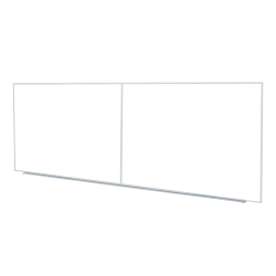 Ghent M2 Non-Magnetic Dry-Erase Whiteboard, 48" x 144", Satin Aluminum Frame