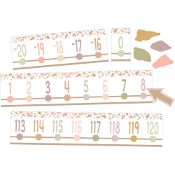 Teacher Created Resources Terrazzo Tones Bulletin Board 24-Piece Set, Number Line (-20 to +120)