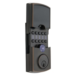 Array By Hampton Barrington 1.5 Smart Wi-Fi Connected Door Lock, 11"H x 8-1/2"W x 4-1/8"D, Tuscan Bronze