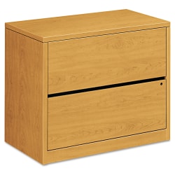 HON® 10500 36"W Lateral 2-Drawer File Cabinet, Harvest Cherry