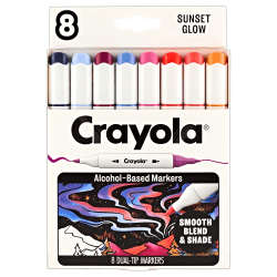 Crayola 8 ct. Dual Tip Alcohol Markers - Color Collections, Sunset Glow