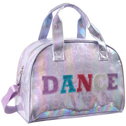 Trailmaker Holographic Dance Duffel Bag, 11"H x 15"W x 8"D, Purple