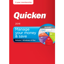 Quicken® Deluxe 2018, For PC/Mac®, Disc/Download