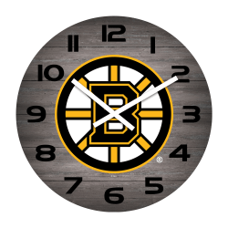 Imperial NHL Weathered Wall Clock, 16", Boston Bruins