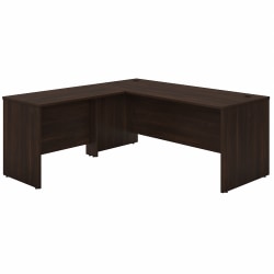 Bush Business Furniture Studio C 72"W L-Shaped Corner Desk With Return, Black Walnut, Standard Delivery
