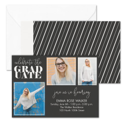 Custom Graduation Photo Announcement With Envelopes, Your Party, 7" x 5", Box Of 25 Cards