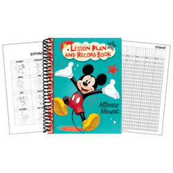 Eureka 40-Week Lesson Plan And Record Books, 8 1/2" x 11", Mickey®, Pack Of 2