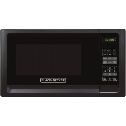 Black+Decker 0.7 Cu Ft Digital Countertop Microwave, Black