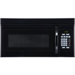 Black & Decker 1.6 Cu Ft Over-The-Range Microwave With Top-Mount Air Recirculation Vent, Black