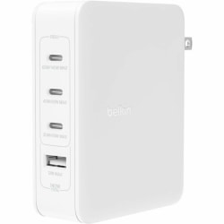 Belkin BOOST&uarr;CHARGE PRO 140W 4-Port GaN Wall Charger - 140 W - White