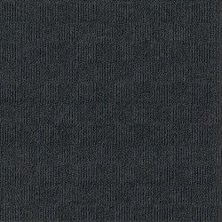 Foss Floors Crochet Peel & Stick Carpet Tiles, 24" x 24", Black Ice, Set Of 15 Tiles